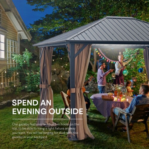 camping gazebo with netting