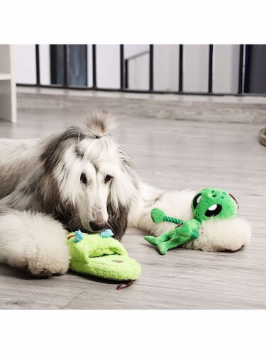 Indestructible plush online dog toy