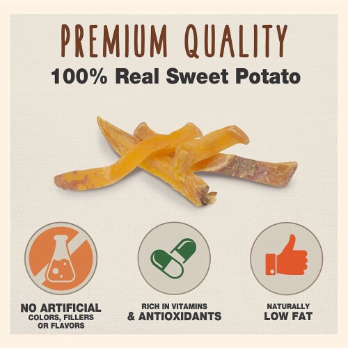 Cadet Gourmet Sweet Potato Steak Fries Dog Treats, 2 Pounds (#C01387) Perspective: left