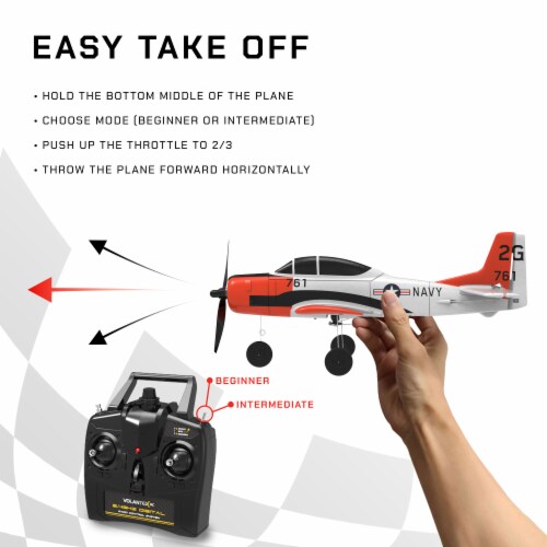 VOLANTEXRC T28 Trojan Ready To Fly Remote Control Airplane with