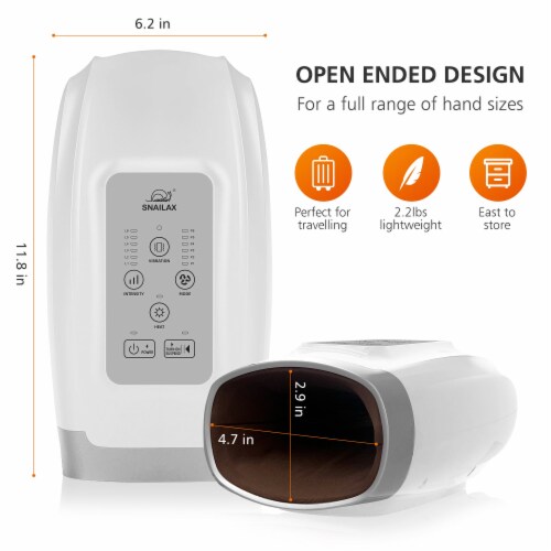 Buy Snailax Cordless Hand Massager Machine,Electric Hand Massager with Heat,Vibration,  Compression,6 Modes & 6 Levels Pressure Point Massager for and Tunnel,Wrist  Palm Finger,Pain Online at desertcartINDIA