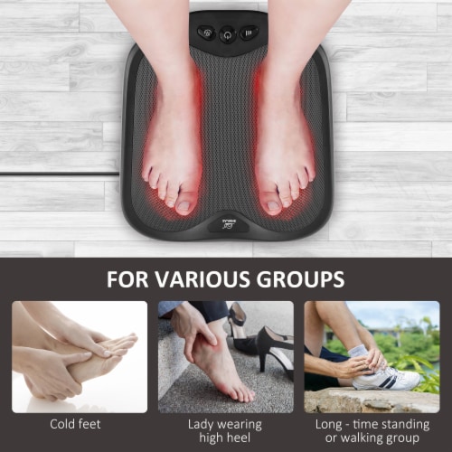 Nekteck Shiatsu Foot Massager Warmer-2-in-1 Foot and Back Massager