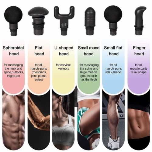 Percussion Massage Gun Deep Tissue Percussion Muscle Massager, Black Perspective: left
