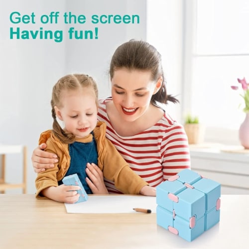 Flip infinite cube desktop toy, cute flip cube, used to relieve anxiety ...