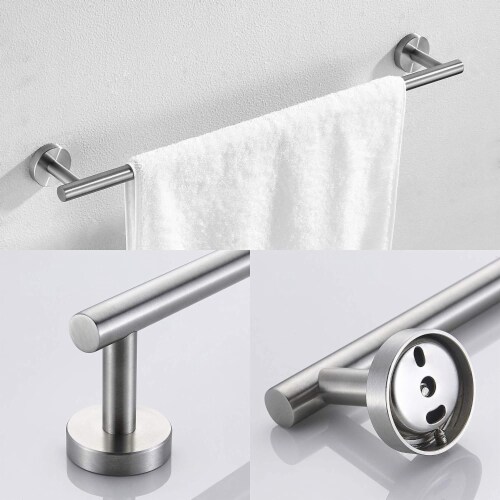 Brushed Nickel 3 - Piece Bathroom Hardware Set Perspective: left
