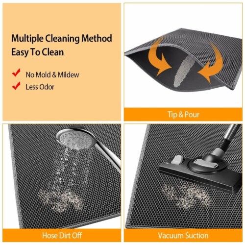 Cat Litter Mat,Litter Box Mat,Honeycomb Double Layer Litter