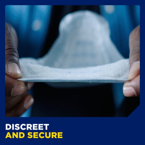 Tena For Men Moderate Absorbency Incontinence Guards Perspective: left