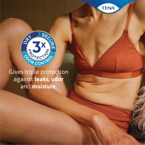 Tena Sensitive Care Ultimate Absorbency Incontinence Pad For Women Perspective: left