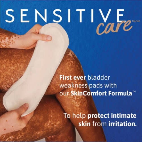 Tena Sensitive Care Ultimate Absorbency Incontinence Pad For Women Perspective: left