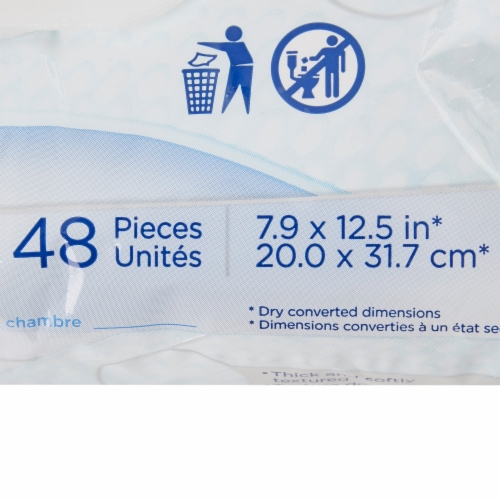 TENA ProSkin Ultra Personal Cleansing Wipe 7-9/10 x 12.5 65722, 1 Pack 48 Wipes Perspective: left