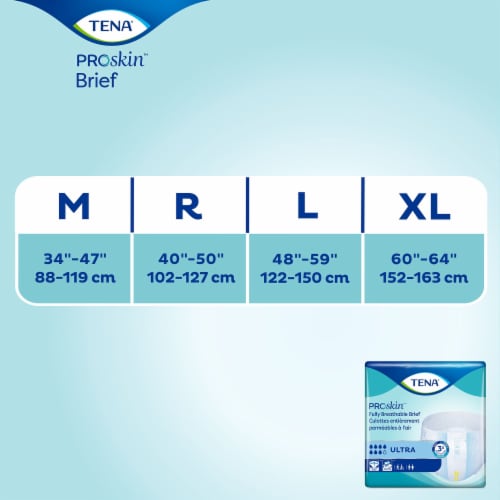 TENA ProSkin Ultra Adult Incontinence Brief L Heavy Absorbency Breathable, 67300, 40 Ct Perspective: left