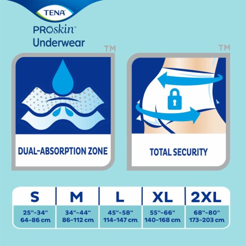 TENA Disposable Underwear Medium, Ultimate-Extra, 16 Ct Perspective: left