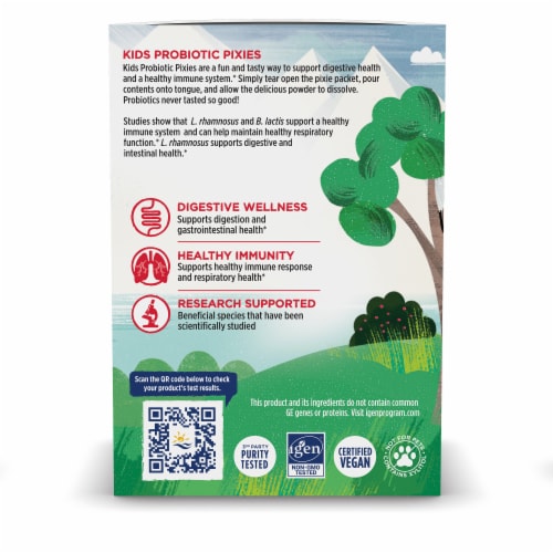 Nordic Naturals® Kids Nordic Flora Rad Berry Probiotic Pixies Packets Perspective: left
