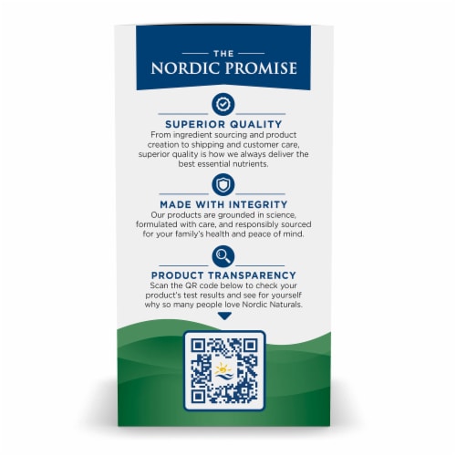 Nordic Naturals Omega Blood Sugar Supplement Soft Gels 896mg 60 Count Perspective: left