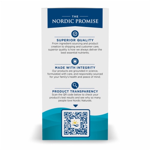 Nordic Naturals® Ultimate Omega® Soft Gels 1280 mg Perspective: left