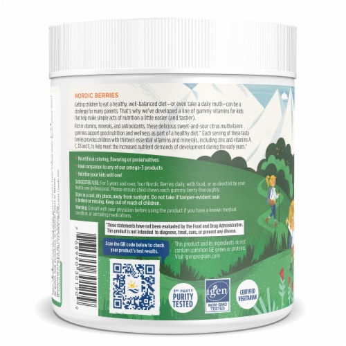 Nordic Naturals Nordic Berries Multivitamin Gummies Perspective: left