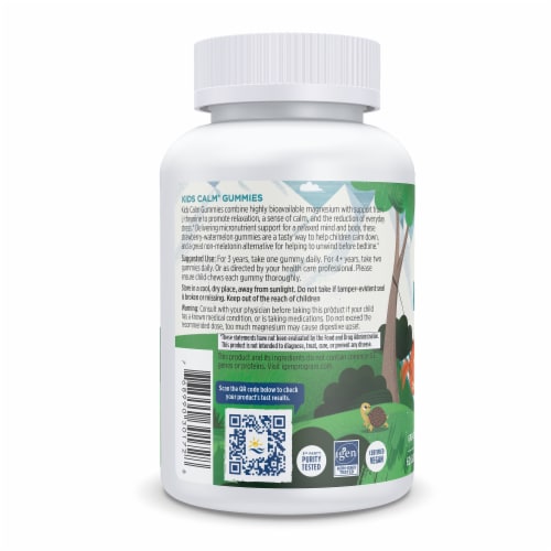 Nordic Naturals® Strawberry-Watermelon Flavored Kids Calm Gummies Perspective: left