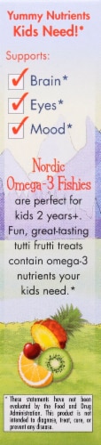 Nordic Naturals Omega-3 Tutti Frutti Fishies Gummies Perspective: left