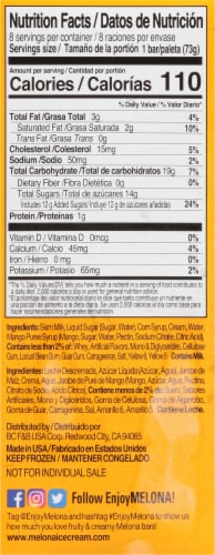 Binggrae Melona Mango Frozen Dairy Dessert Bars Perspective: left