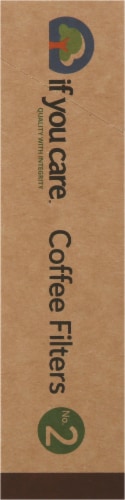 If You Care No. 2 Size Coffee Filters Perspective: left