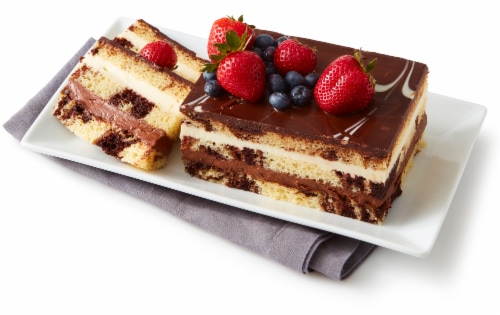 Bakery Tuxedo Truffle Mousse Cake Perspective: left