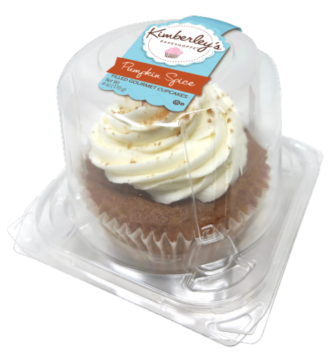 Kimberley's Bakeshoppe Pumpkin Spice Jumbo Cupcakes Perspective: left
