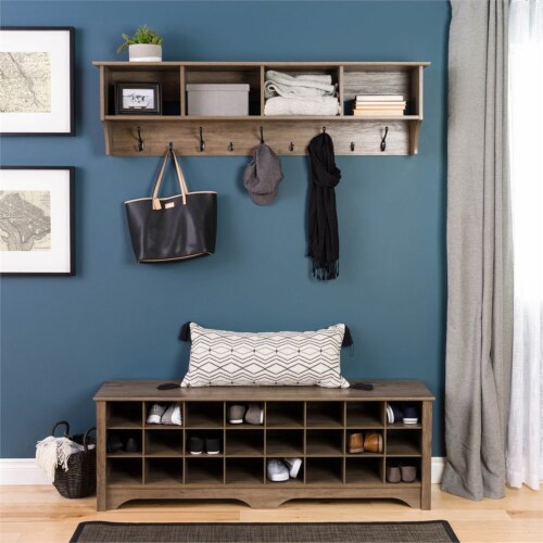 Prepac 60 shoe discount cubby bench