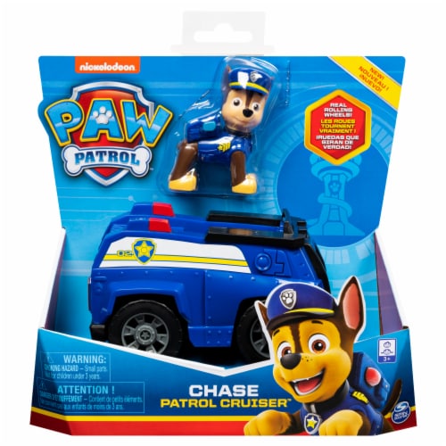 Spin Master Nickelodean Paw Patrol Chase Dog + Patrol Cruiser Police Perspective: left