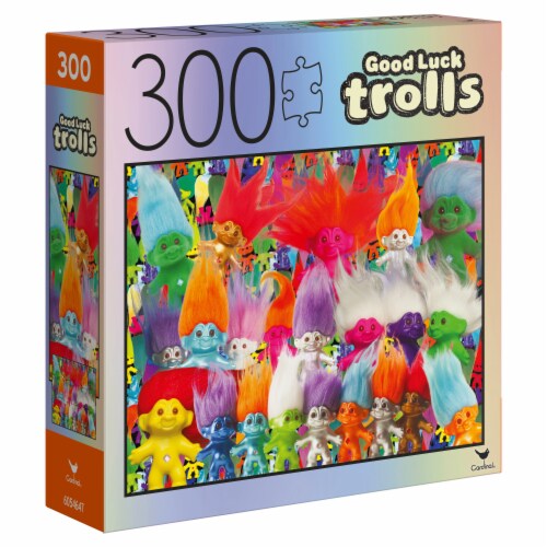 Spin Master Games Good Luck Trolls Puzzle Perspective: left