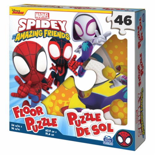 Marvel Spidey and His Amazing Friends Floor Puzzle Perspective: left