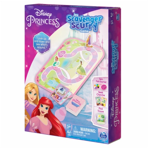 Crayola Disney Princess Scavenger Scurry Board Game Perspective: left