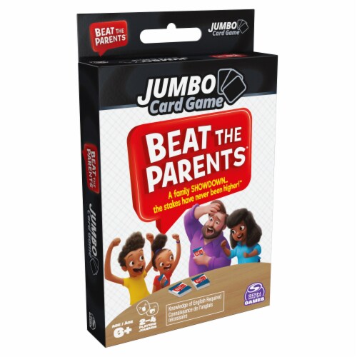 Spin Master Beat The Parents Jumbo Card Game Perspective: left