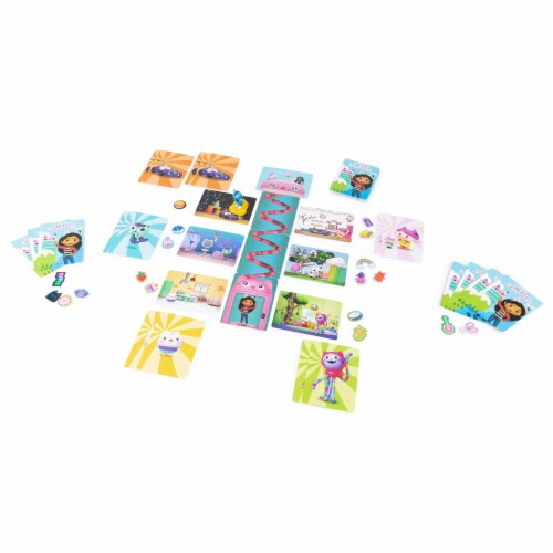 Spin Master Games DreamWorks Gabby's Dollhouse Match-ical Memory Matching Card Game Board Game Perspective: left