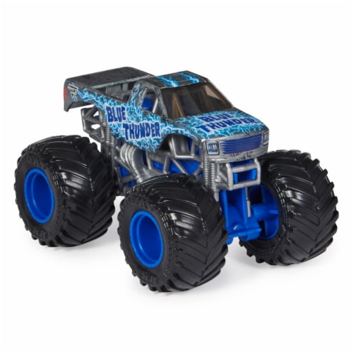 Spin Master Monster Jam Blue Thunder Toy Vehicle Perspective: left