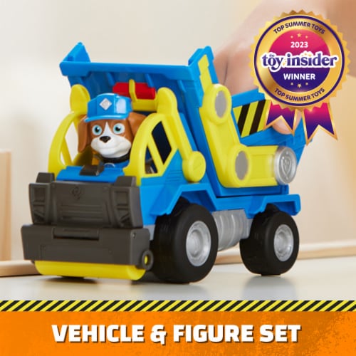 Spin Master Rubble & Crew Wheeler's Dump Truck Toy Perspective: left