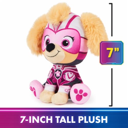 PAW Patrol: The Mighty Movie Mighty Pups Skye Plush Toy Perspective: left