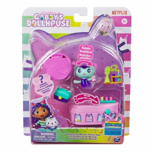 Gabby's Dollhouse Bobble Kitty "MerCat" Potion Pack Perspective: left