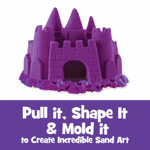 Kinetic Sand, The Original Moldable Sensory Play Sand, Purple Perspective: left