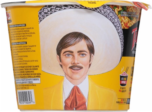 Tapatio Salsa Picante Chicken Flavor Ramen Noodle Soup Perspective: left