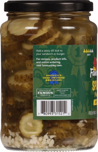 Famous Dave’s® Medium Zesty Dill & Garlic Pickle Chips Perspective: left