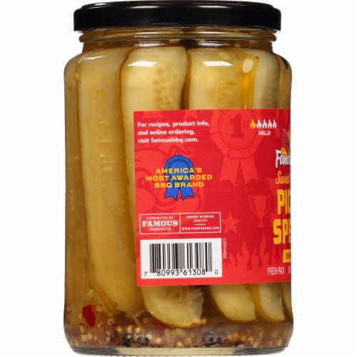Famous Dave's® Signature Spicy Pickle Spears Perspective: left