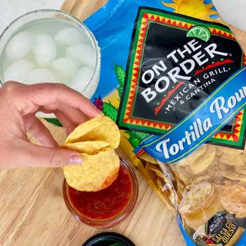 On The Border® Rounds Tortilla Chips Perspective: left