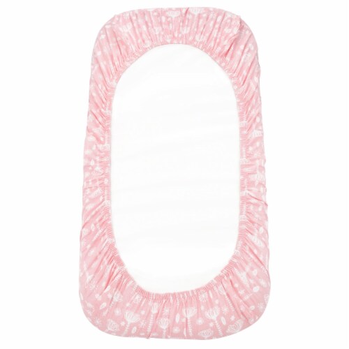 Bublo Baby Bassinet Sheet, Rectangle Bassinet Mattress for Boy Girl, 100% Cotton, One Size Perspective: left