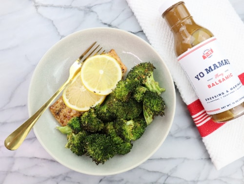 Yo Mama's Foods Honey Balsamic Vinaigrette Salad Dressing and Marinade (4) 13 OZ Bottles Perspective: left