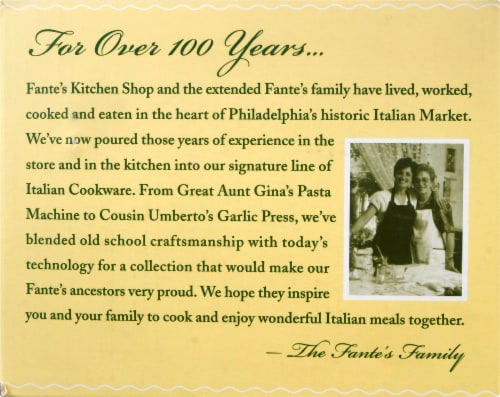 Fante's Great Aunt Gina's Pasta Machine Perspective: left