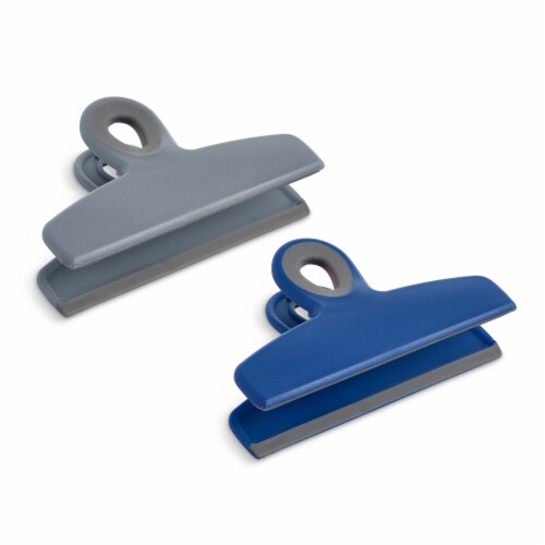 HIC Kitchen Large HeavyDuty Clips, SoftGrip Handles, Set of 2 Clips