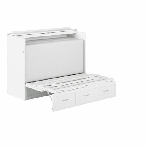 Atlantic Furniture Deerfield Murphy Full size Bed Chest in White