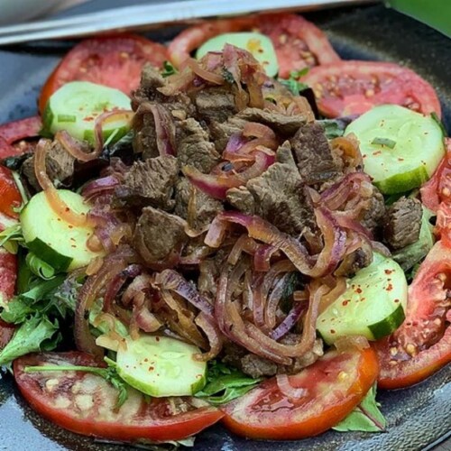 Greensbury Organic Grass-Fed Skirt Steak (10 Steaks, 8oz each) Perspective: left