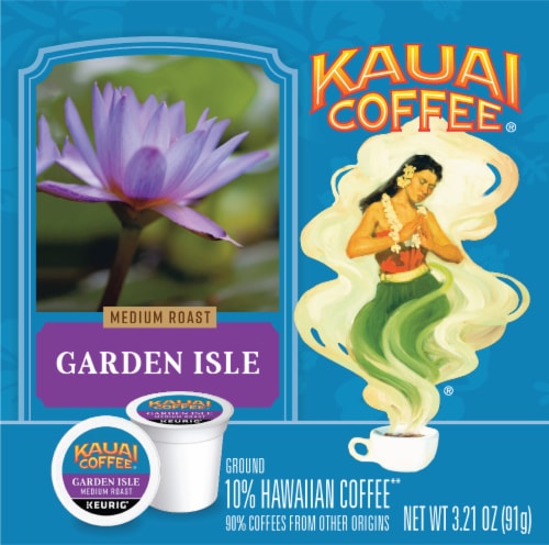 Kauai Coffee® Garden Isle Medium Roast K-Cup® Coffee Pods Perspective: left