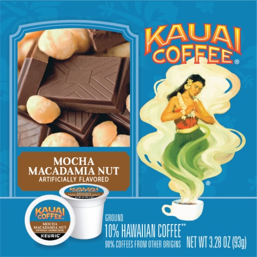 Kauai Coffee® Mocha Macadamia Nut K-Cup® Coffee Pods Perspective: left
